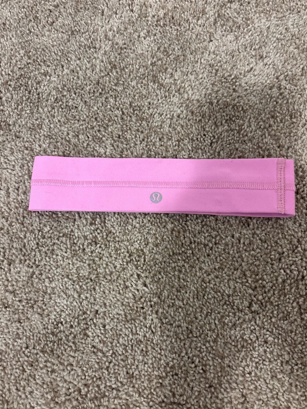 lululemon pink logo stretch headband